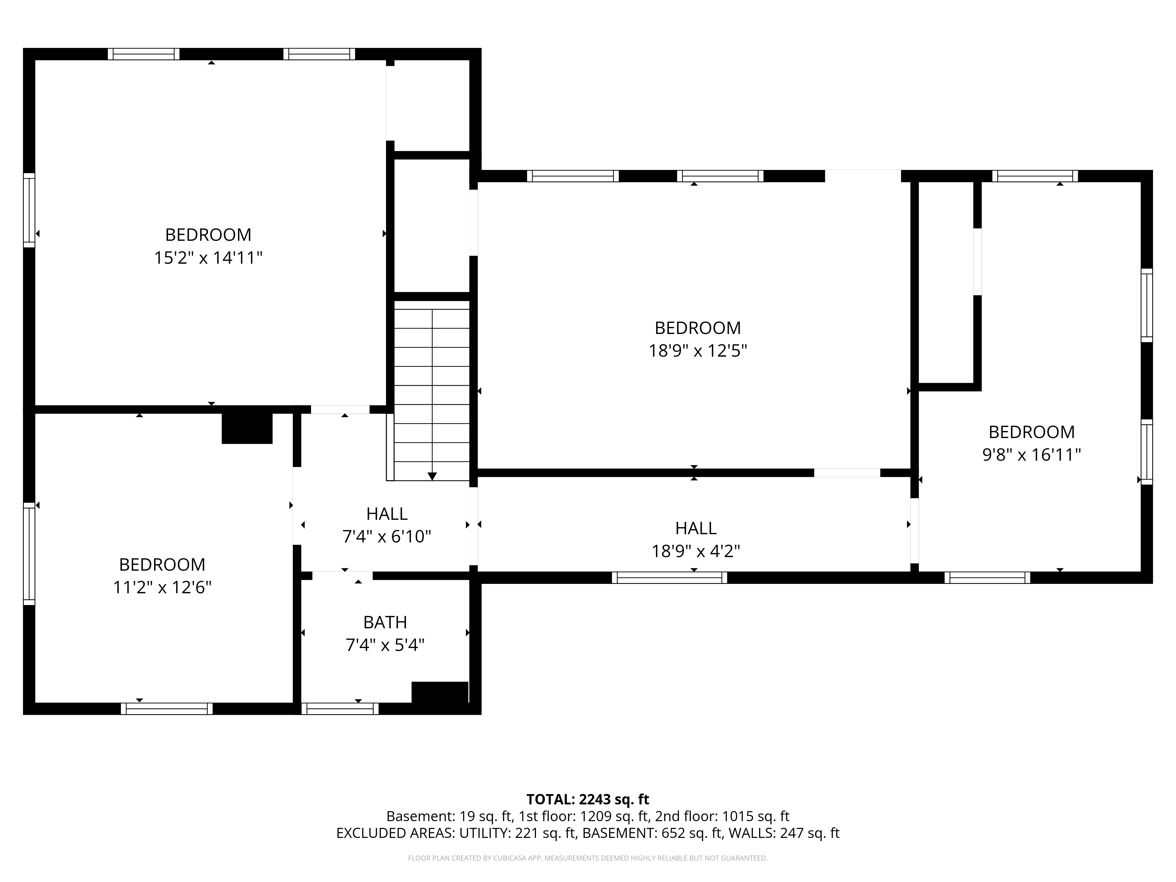 Second level floor plan — 45748 State Highway 111